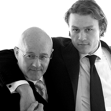 Heath Ledger with His Father