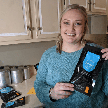 Woman Holding Deterra Bag