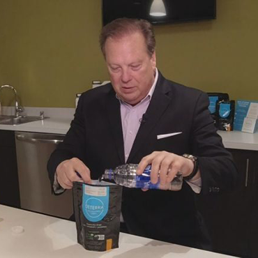 CEO Jason Sundby using Deterra Pouch