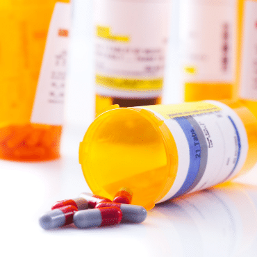 Medication Bottles with Pills