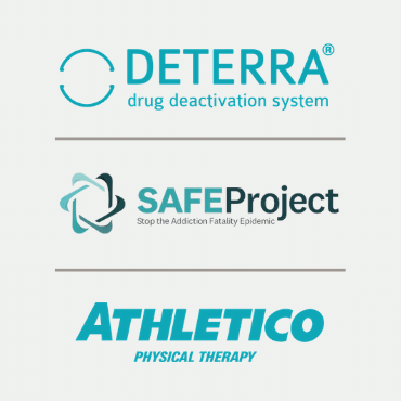 Deterra Safe Project and Athletico logos