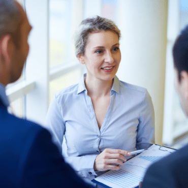 woman with clipboard