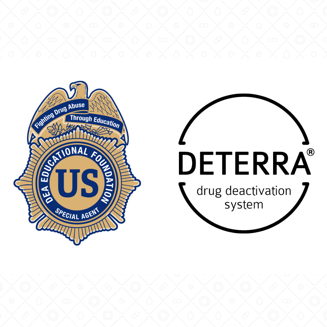 DEA Educational Foundation logo and Deterra logo