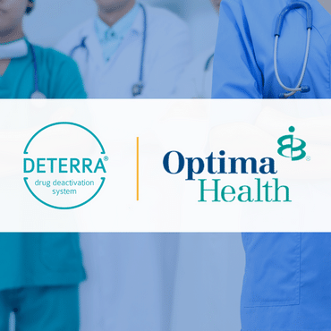 Deterra and Optima Health logos