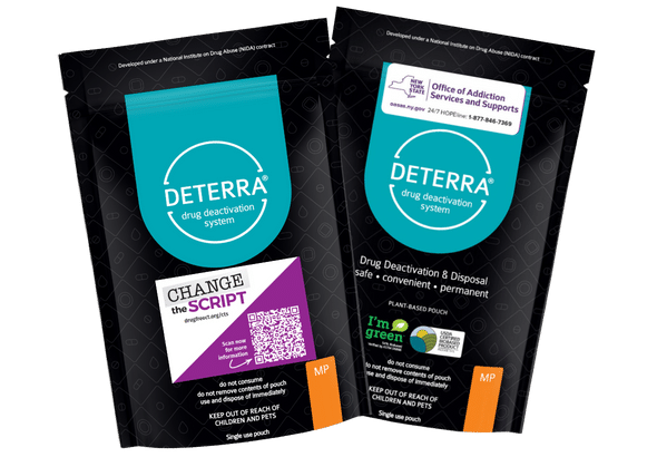 Deterra Pouches with Labels